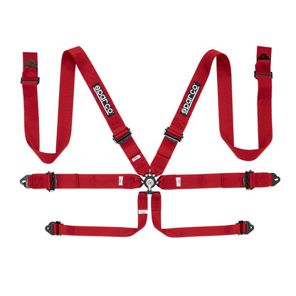 Sparco FIA 6-Point Racing Harness - Aluminum - Shifted Motorsports