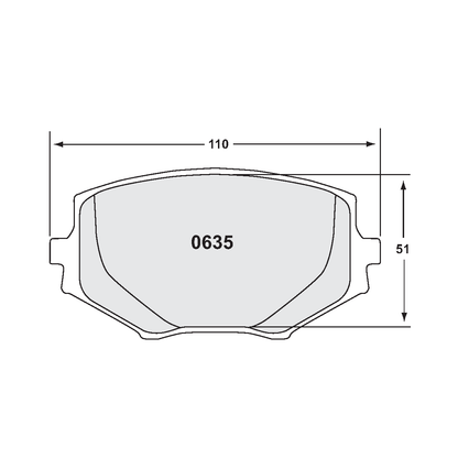 PFC Spec Miata (NA/NB 1.8L) Front Brake Pads - 97 Compound - 0635.97.13.44
