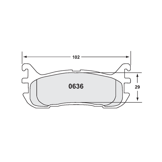 PFC Spec Miata (NA/NB 1.8L) Rear Brake Pads - 11 Compound - 0636.11.13.44