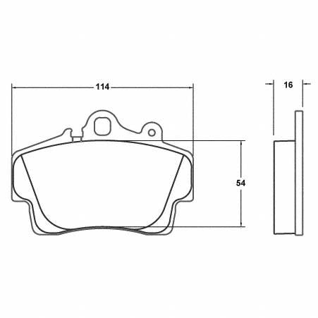 Performance Friction 0737.08.16.44 Racing Pad - 08 Compound - Shifted Motorsports