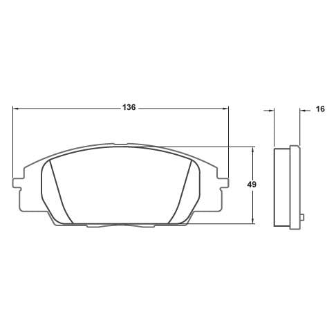 Performance Friction 0829.11.16.44 Racing Pad - 11 Compound - Shifted Motorsports