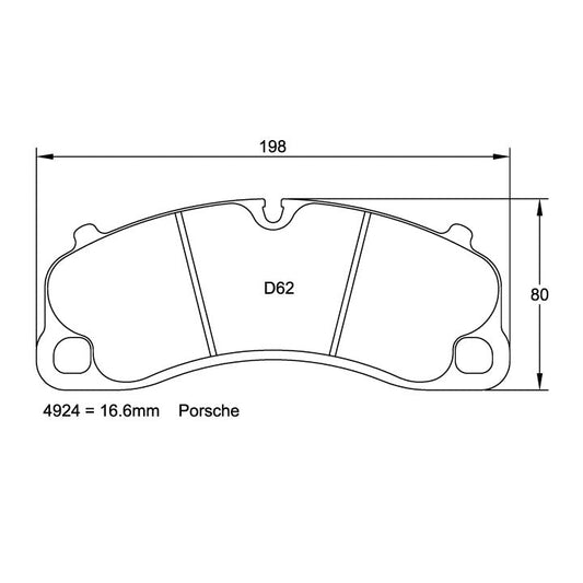 Pagid U-4924 Racing Pad - RSL-1 Compound - Shifted Motorsports