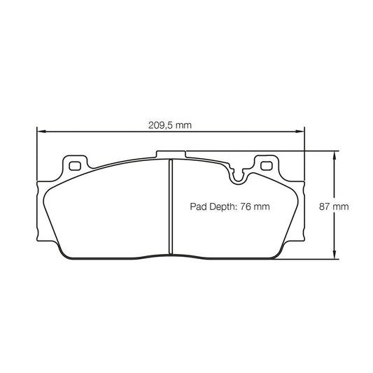 Pagid U-4934 Yellow Racing Pad - RS29 Compound - Shifted Motorsports