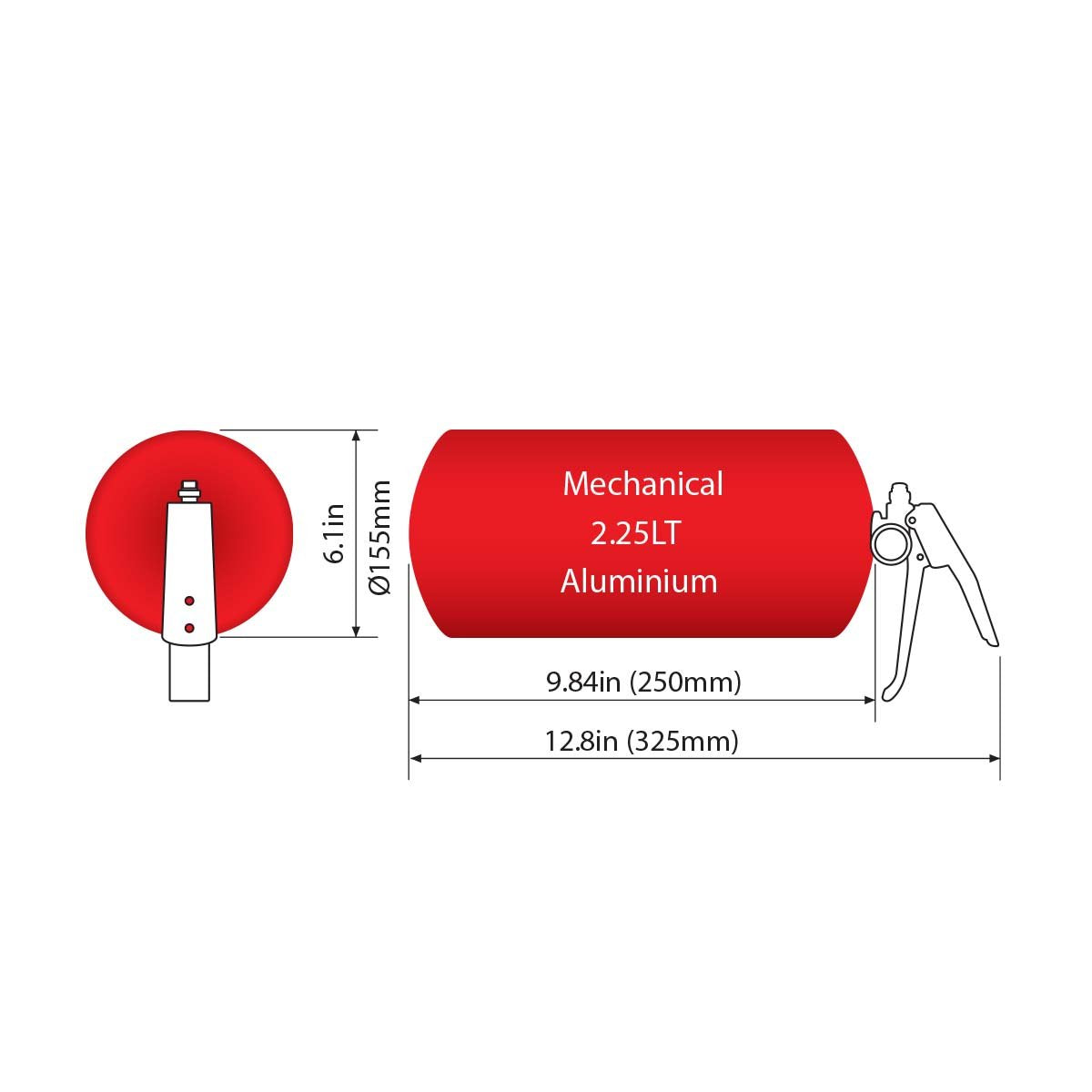SPA Technique AFFF Fire System - 2.25 Liter Mechanical - Shifted Motorsports