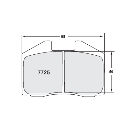 PFC Porsche / Ferrari Front & Rear Brake Pads - 08 Compound - 7725.08.18.44 (0345-shape)