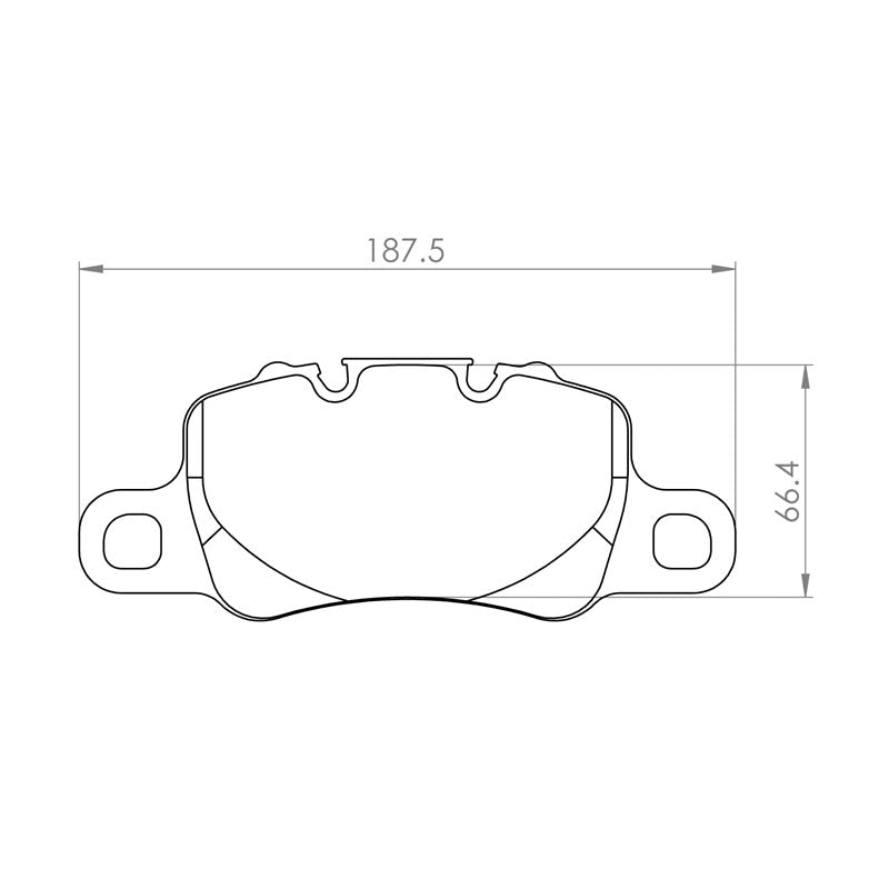 PFC Porsche 991/992 GT3 / Cayman GT4 Rear Brake Pads - 332 Compound - 7727.332.18.44