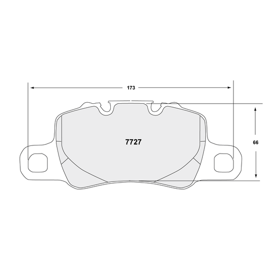 PFC Porsche 991/992 GT3 / Cayman GT4 Rear Brake Pads - 11 Compound - 7727.11.18.44