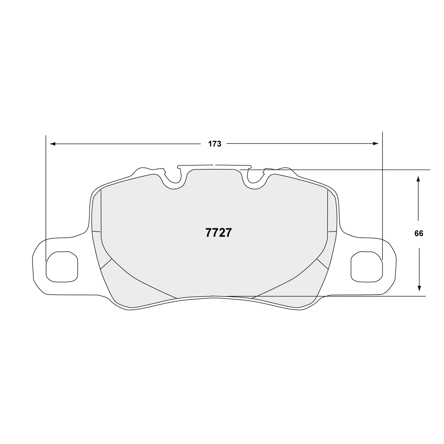 PFC Porsche 991/992 GT3 / Cayman GT4 Rear Brake Pads - 332 Compound - 7727.332.18.44