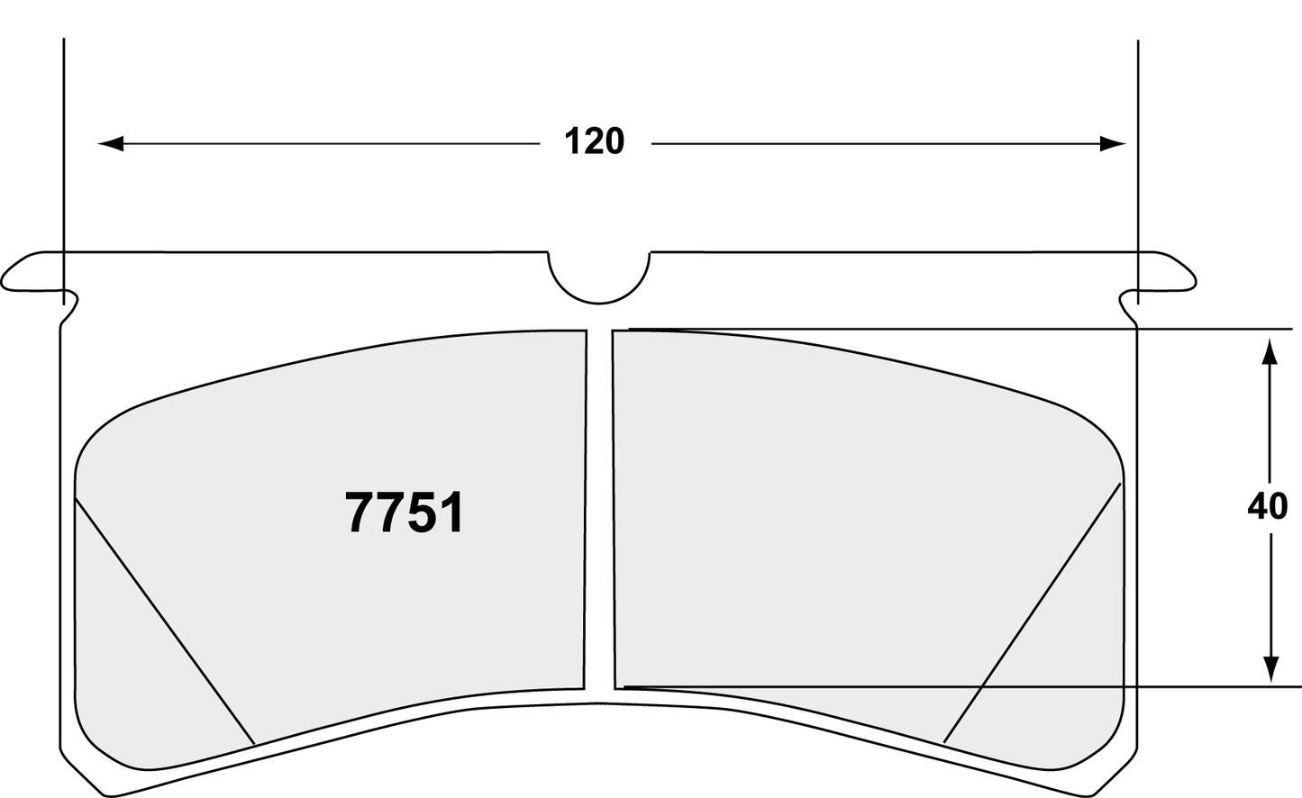 Performance Friction 7751.97.20.44 Racing Pad - 97 Compound - Shifted Motorsports