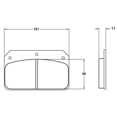 Performance Friction 7752.14.12.44 Racing Pad - 14 Compound - Shifted Motorsports