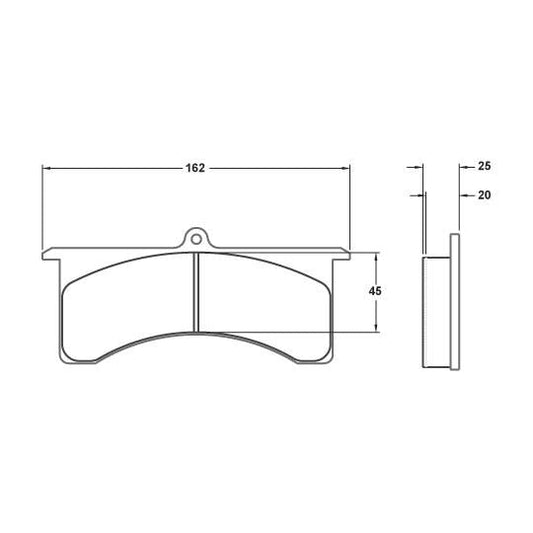 Performance Friction 7753.11.21.44 Racing Pad - 11 Compound - Shifted Motorsports