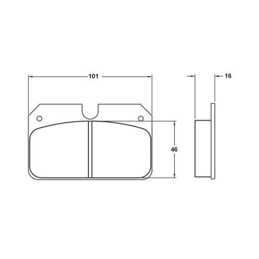 Performance Friction 7754.11.16.44 Racing Pad - 11 Compound - Shifted Motorsports