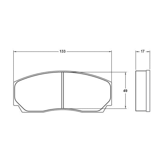 Performance Friction 7767.01.17.44 Racing Pad - 01 Compound - Shifted Motorsports