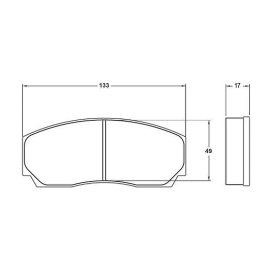 Performance Friction 7767.01.17.44 Racing Pad - 01 Compound - Shifted Motorsports