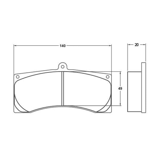 Performance Friction 7770.01.20.34 Racing Pad - 01 Compound - Shifted Motorsports