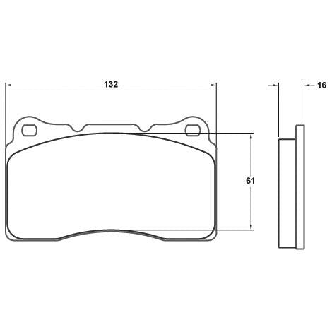 Performance Friction 7781.331.15.44 Racing Pad - 331 Compound - Shifted Motorsports