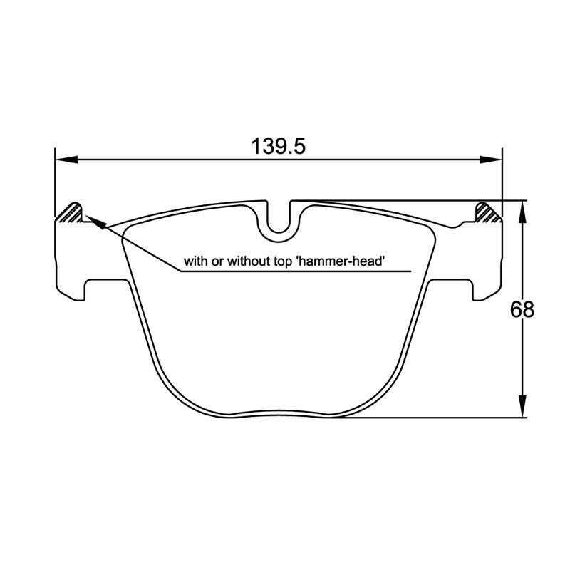 Pagid U-8021 Yellow Racing Pad - RS19 Compound - Shifted Motorsports