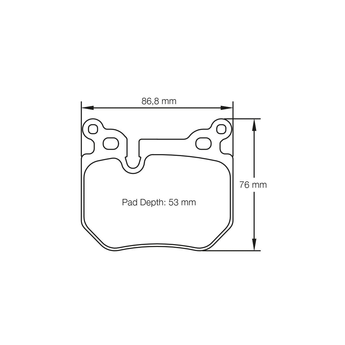 Pagid U-8085 Yellow Racing Pad - RS29 Compound - Shifted Motorsports