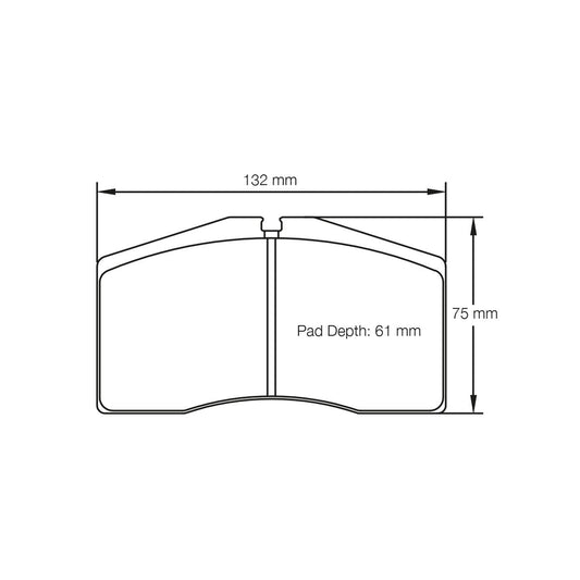 Pagid U-8090 Black Racing Pad - RS14 Compound - Shifted Motorsports