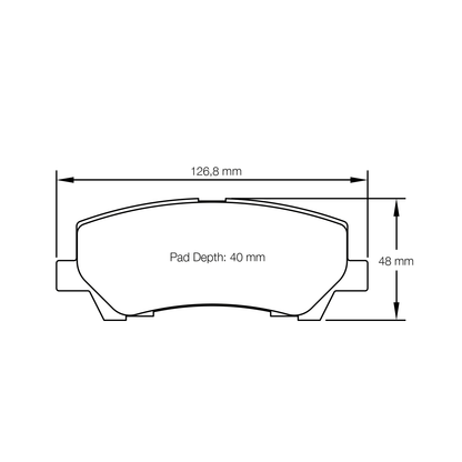 Pagid Ford Mustang GT (2015+) Rear Brake Pads - RS-29 Race Compound - U-8204