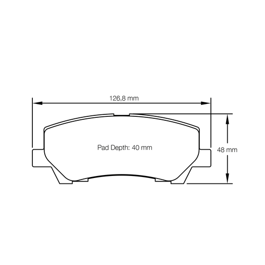 Pagid Ford Mustang GT (2015+) Rear Brake Pads - RS-29 Race Compound - U-8204
