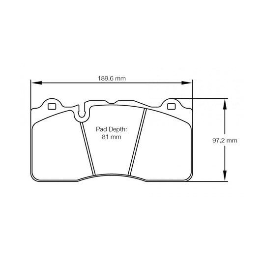 Pagid U-8253 Racing Pad For Ceramic Rotors - RSC-1 Compound - Shifted Motorsports