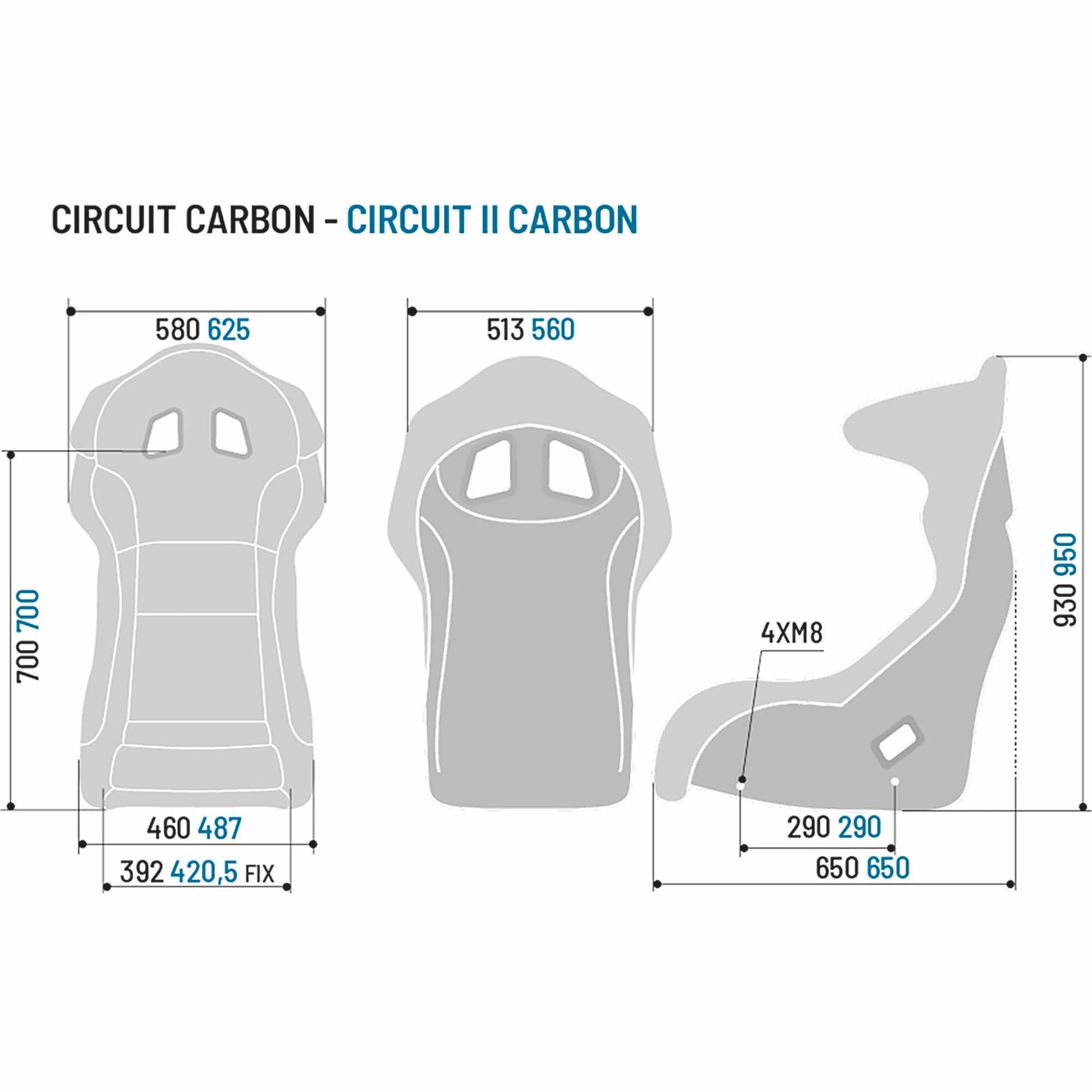 Sparco Circuit Carbon Racing Seat - Shifted Motorsports