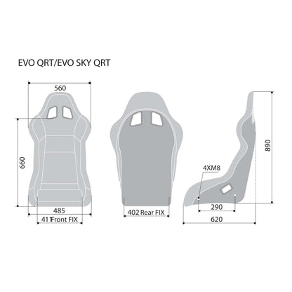 Sparco Evo QRT X Fiberglass Racing Seat - Shifted Motorsports