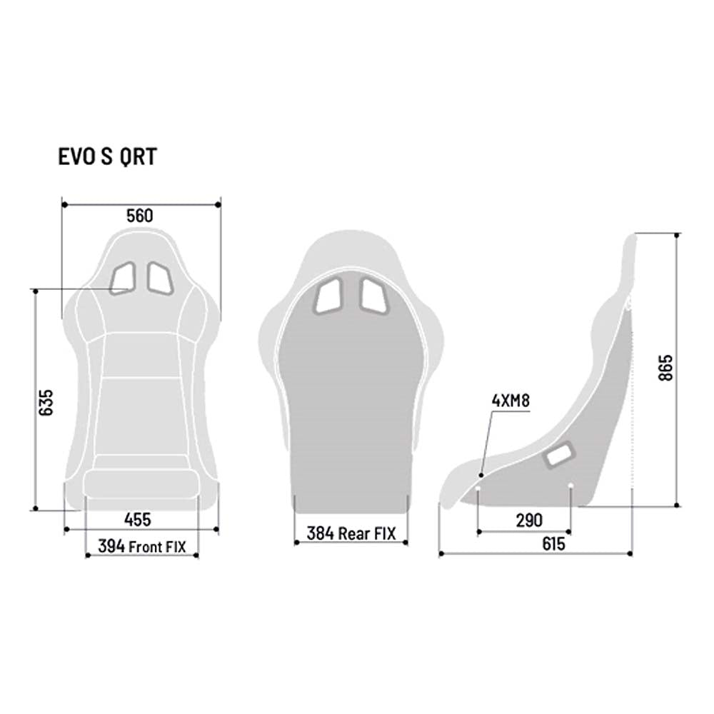Sparco Evo S QRT Fiberglass Racing Seat - Shifted Motorsports