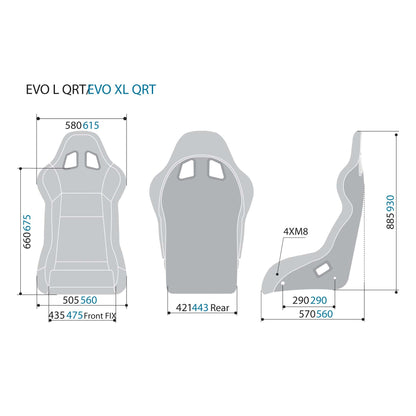 Sparco Evo XL QRT X Fiberglass Racing Seat - Shifted Motorsports