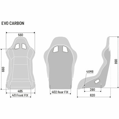 Sparco Evo Carbon Racing Seat - Shifted Motorsports