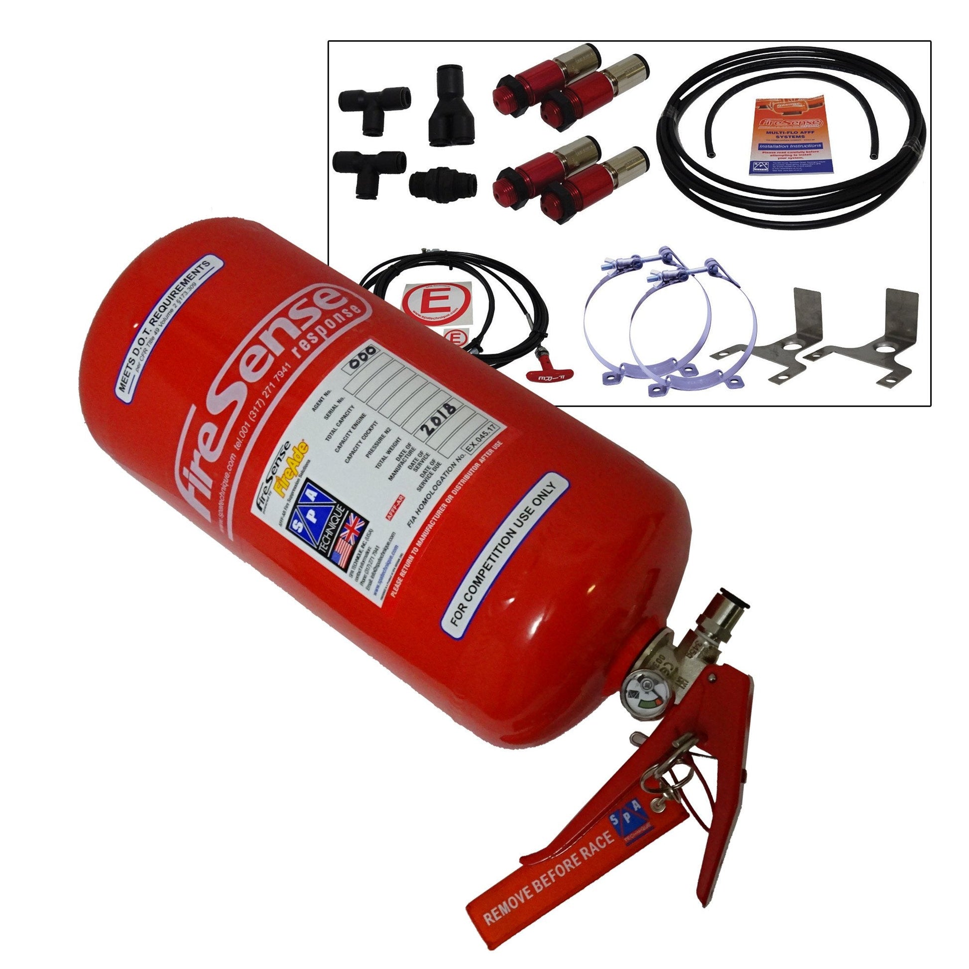 SPA Technique AFFF FIA Fire System - 4 Liter Mechanical Alloy - Shifted Motorsports