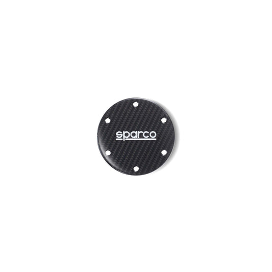 Sparco Matte Carbon Steering Wheel Horn Delete Plate - Shifted Motorsports