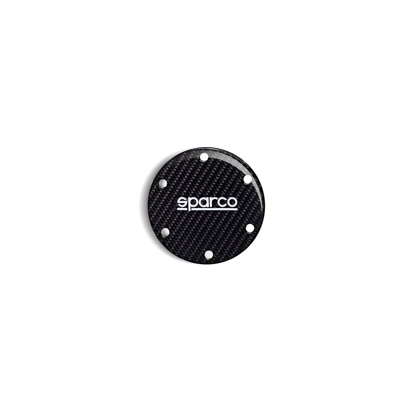 Sparco Gloss Carbon Steering Wheel Horn Delete Plate - Shifted Motorsports