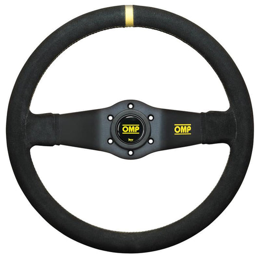 OMP Rally Steering Wheel - Black Suede - Shifted Motorsports