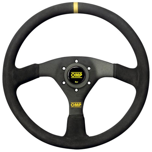 OMP Velocita Steering Wheel - Black Suede - Shifted Motorsports
