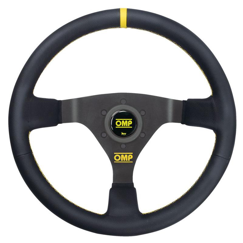 OMP WRC Steering Wheel - Black Leather - Shifted Motorsports