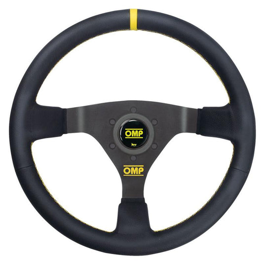 OMP WRC Steering Wheel - Black Leather - Shifted Motorsports
