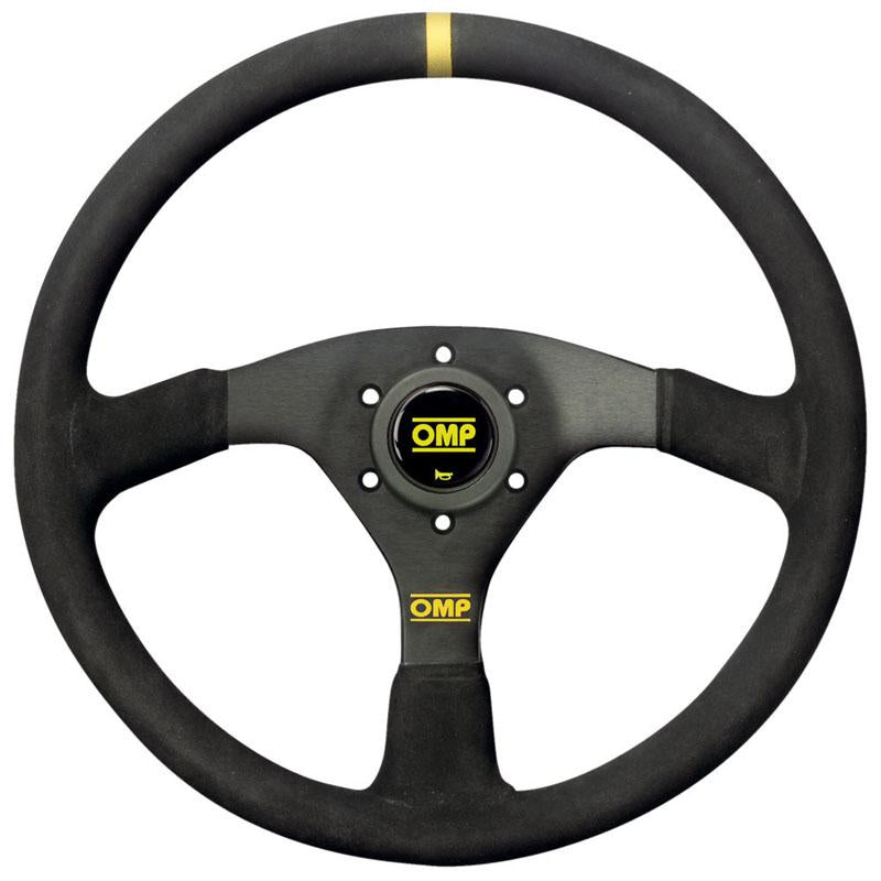 OMP Velocita 380 Steering Wheel - Black Suede - Shifted Motorsports