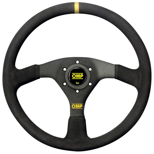 OMP Velocita 380 Steering Wheel - Black Suede - Shifted Motorsports
