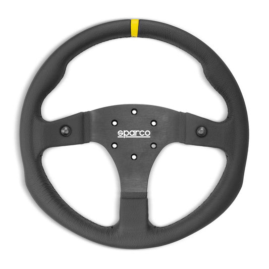 Sparco R350B Steering Wheel - Leather - Shifted Motorsports