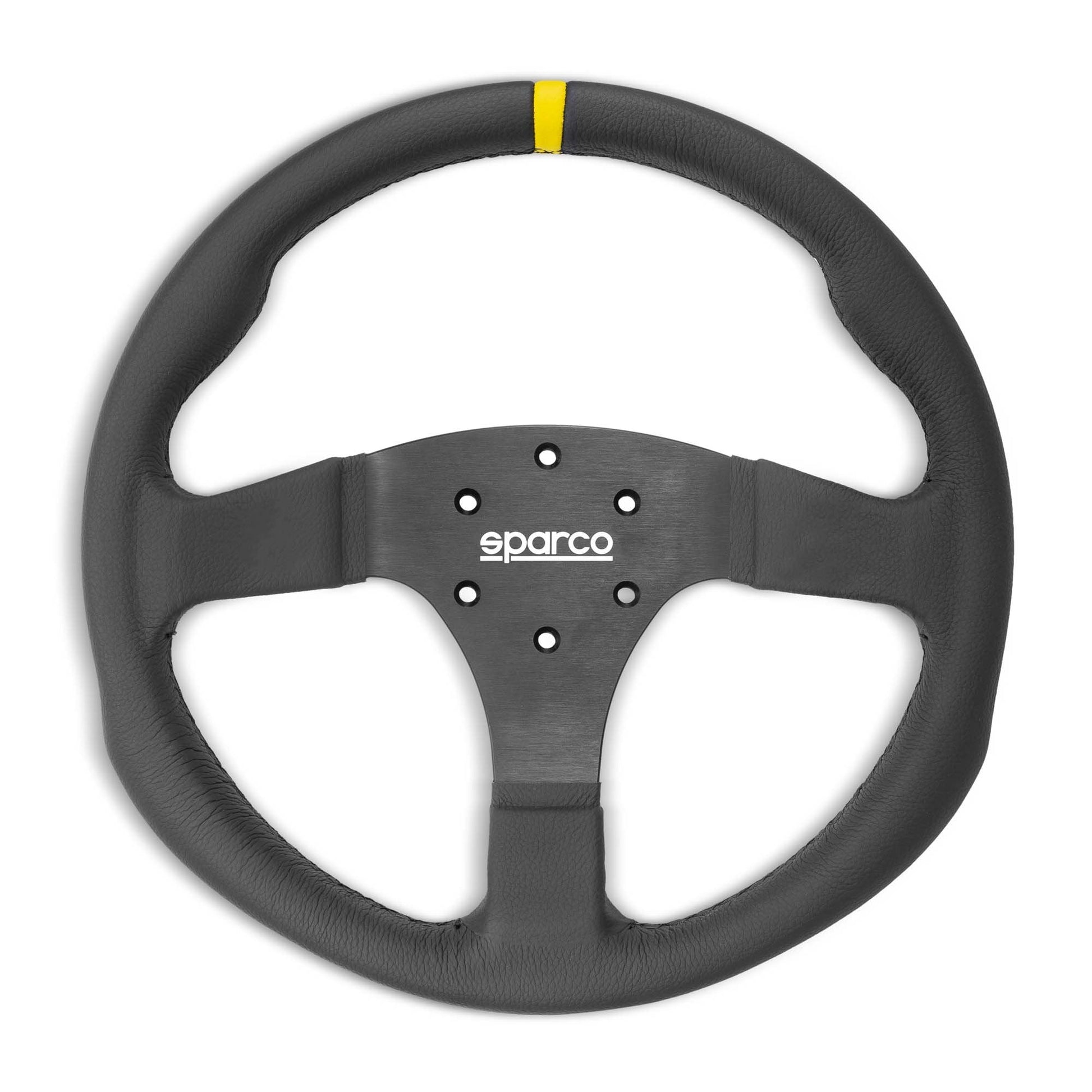 Sparco R350 Steering Wheel - Leather - Shifted Motorsports