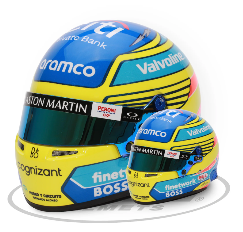 Bell Fernando Alonso 2024 Mini Helmet - Shifted Motorsports