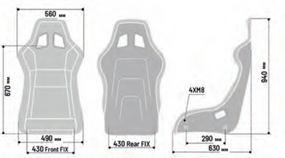Sparco QRT-K X Kevlar Racing Seat (Black) - Shifted Motorsports