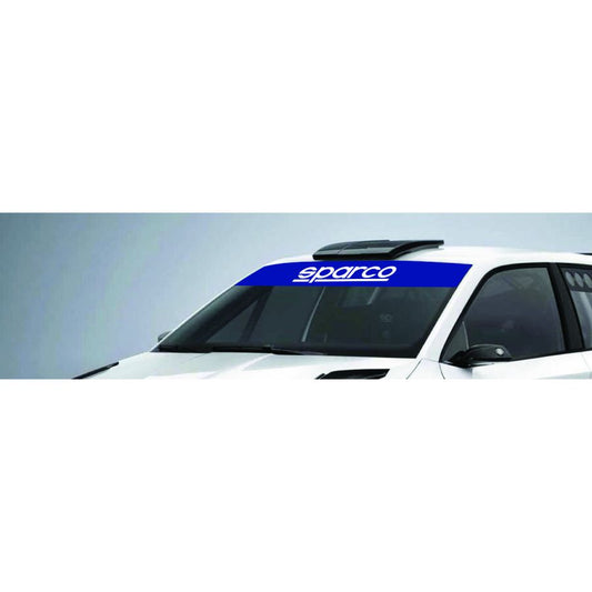 Sparco Front Windshield Visor Decal - Blue - Shifted Motorsports