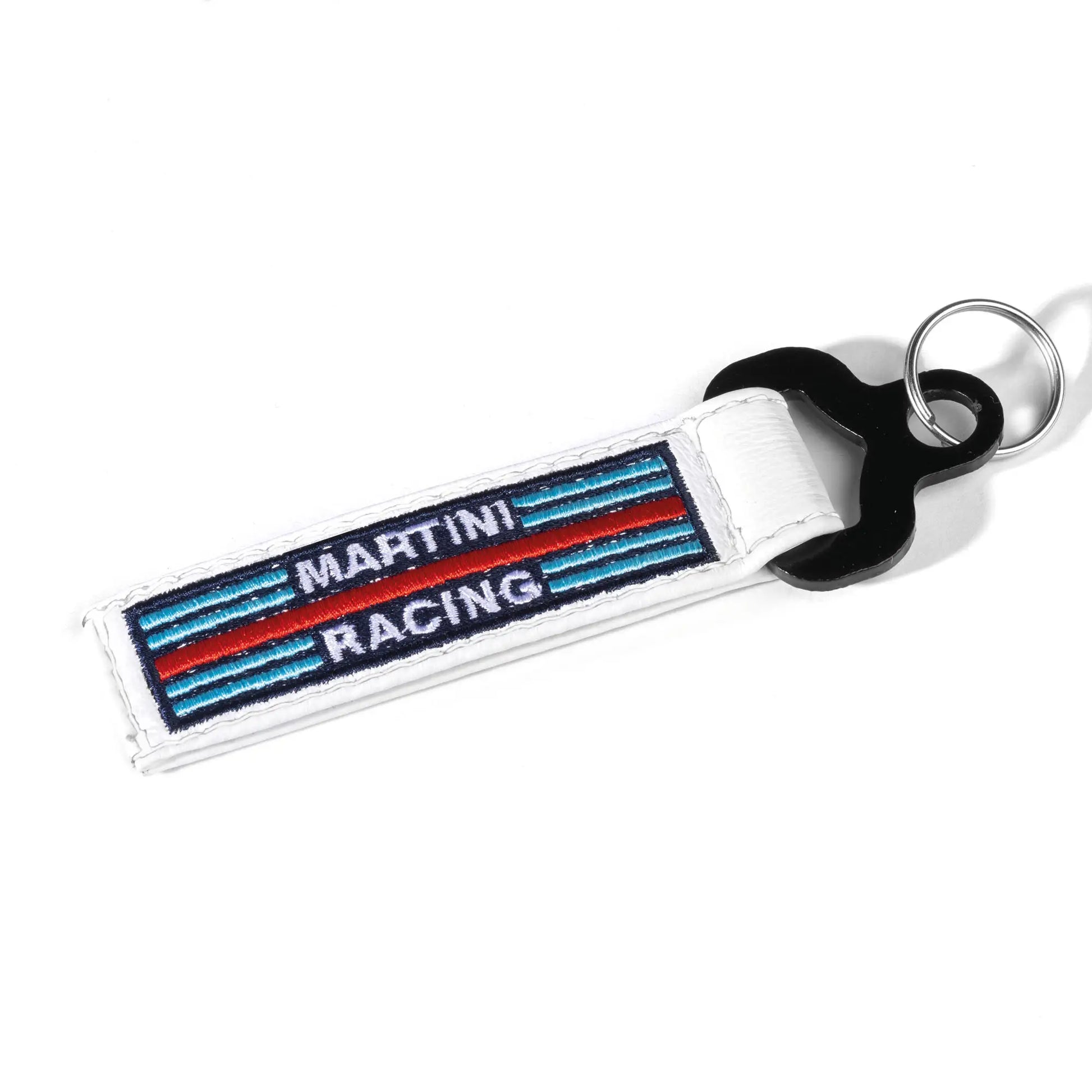 Sparco Martini Leather Keychain (White) - Shifted Motorsports