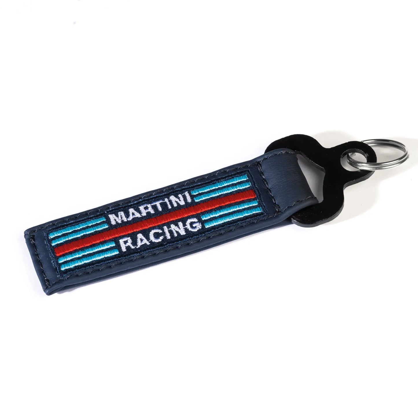Sparco Martini Leather Keychain (Navy) - Shifted Motorsports