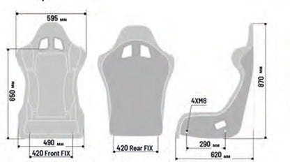 Sparco Grid QRT Fiberglass Racing Seat - Shifted Motorsports