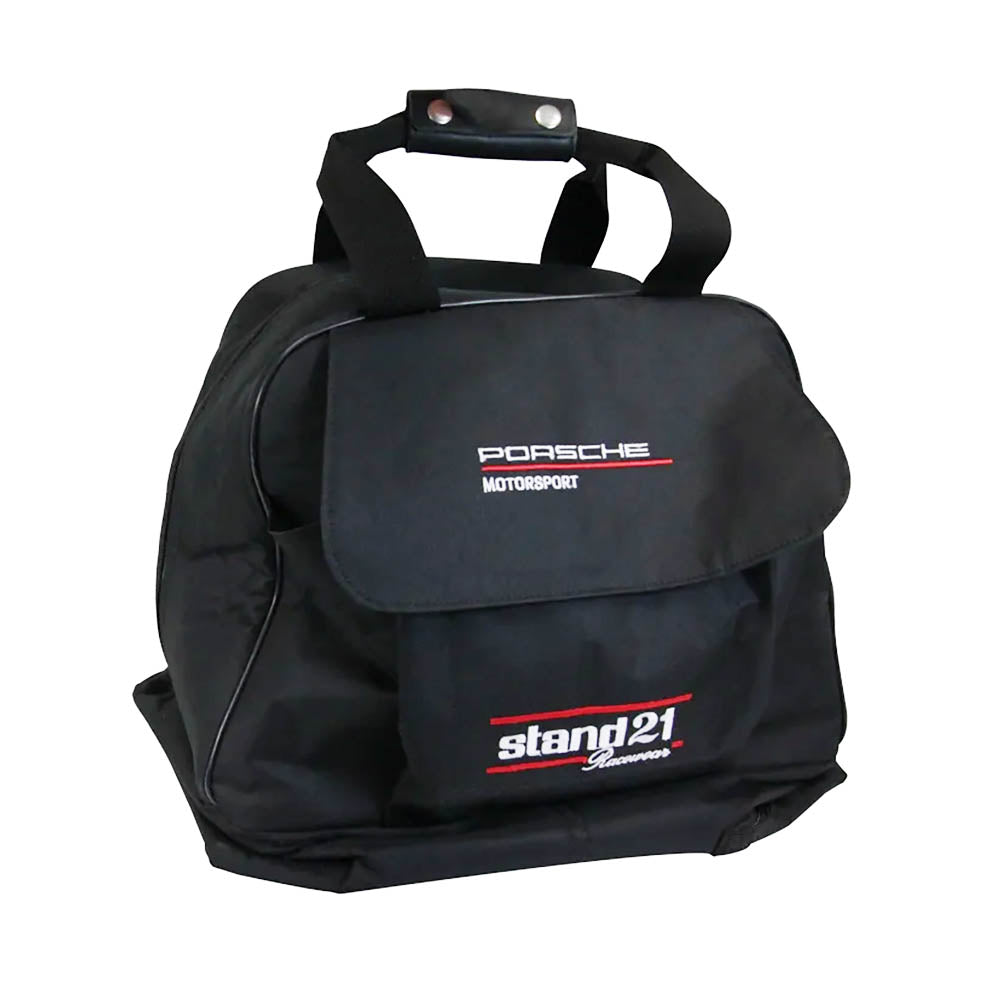 Stand-21 Porsche Motorsports Helmet & Hans Bag - Shifted Motorsports