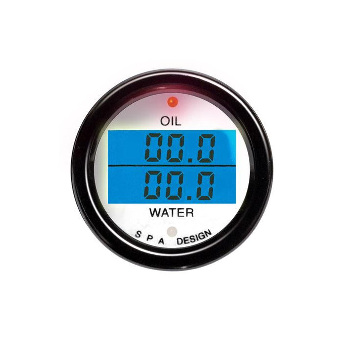 SPA Technique Digital Water And Oil Temperature Gauge Kit - Shifted Motorsports